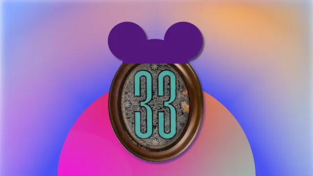 A stylized Club 33 graphic with Mickey Mouse ears