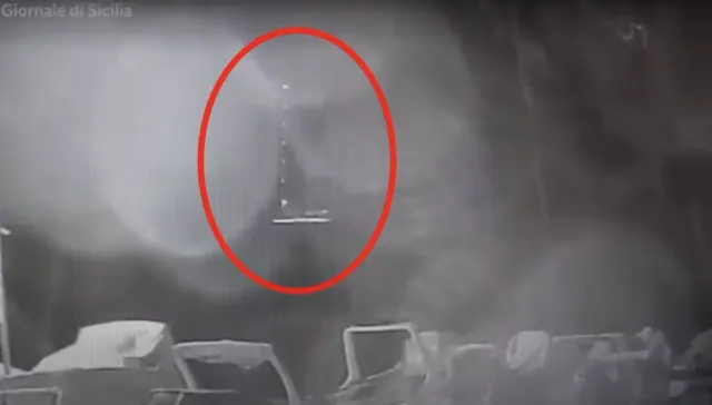 An archived CCTV frame from reporting on the Bayesian sinking