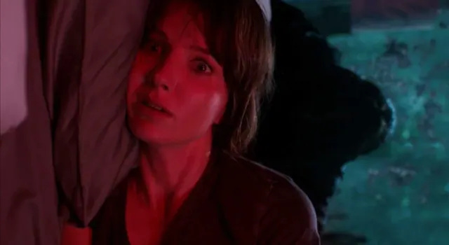 Annabelle Wallis in a scene from the fictional film Malignant