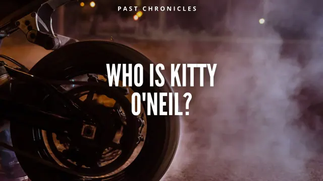 Legacy PastChronicles title graphic about Kitty O'Neil, retained from the original archive.