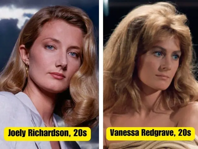 Joely Richardson and Vanessa Redgrave with loose light-colored hair