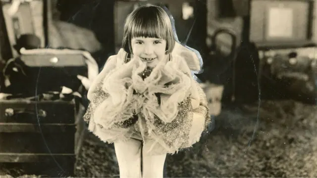 A photo of child actor Jackie Coogan in costume in 1923.