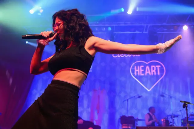 CHICAGO, IL - MAY 20: Marina Lambrini Diamandis of Marina and The Diamonds performs on stage at Riviera Theatre on May 20, 2013 in Chicago, Illinois.