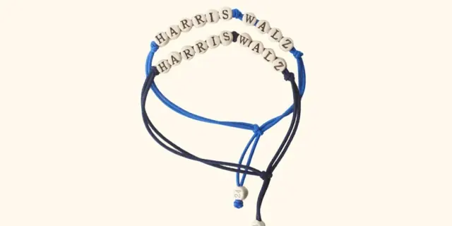 Friendship bracelets offered by the 2024 Harris–Walz campaign store