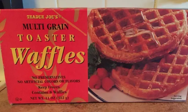 Package of Trader Joe’s multigrain toaster waffles