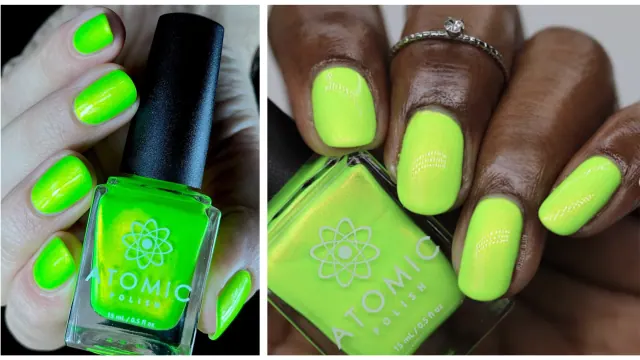 Atomic nails sour apple rings nail polish