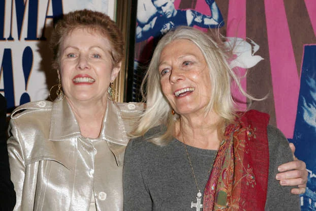 Vanessa and Lynn Redgrave smiling together in an older event photograph
