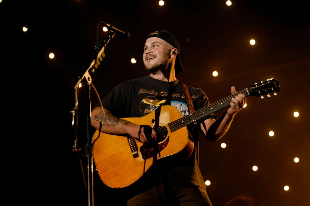 Zach Bryan performs onstage for day two of the 2023 Pilgrimage Music & Cultural Festival on September 24, 2023 in Franklin, Tennessee.